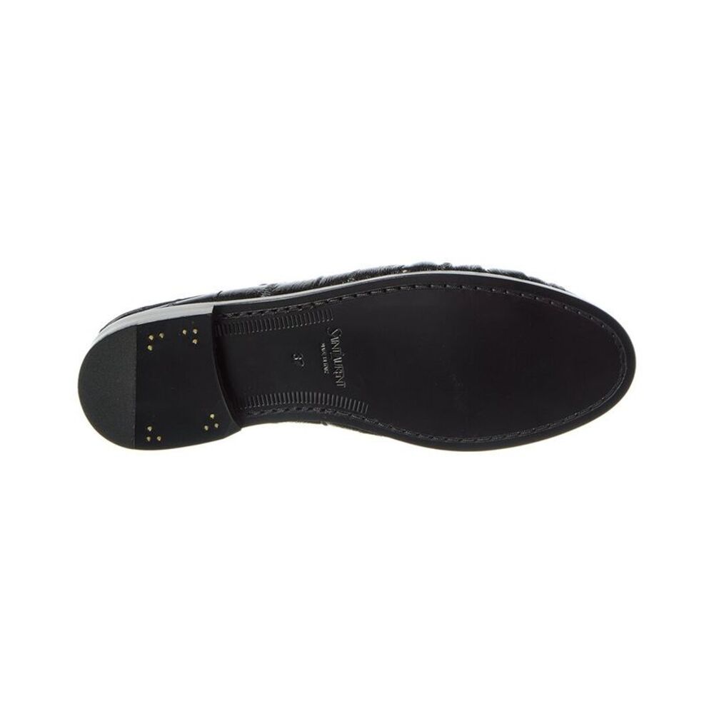 Saint Laurent Leather Loafer, Black - Picture 4 of 5